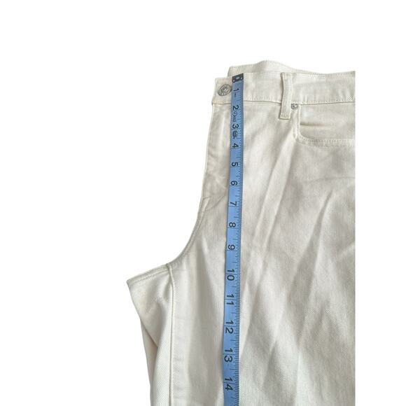 AYR Cream Casual Everyday High Rise The Beat Drop Ankle Cropped Jeans Size 30 - Picture 10 of 12